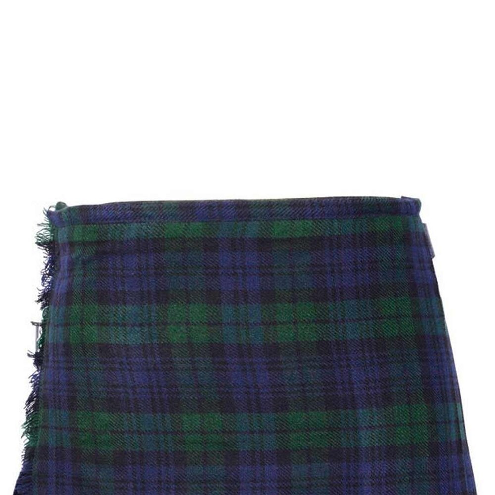 Tartan Black Watch Kilt 8 Yards Men Highlander Scottish Kilt - Picture 8 of 9